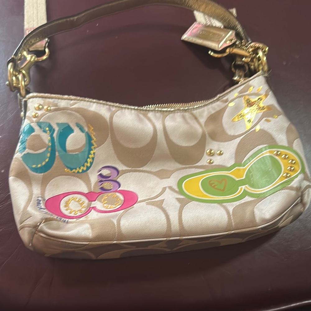 Coach Beige and Multicolor Women's Bag